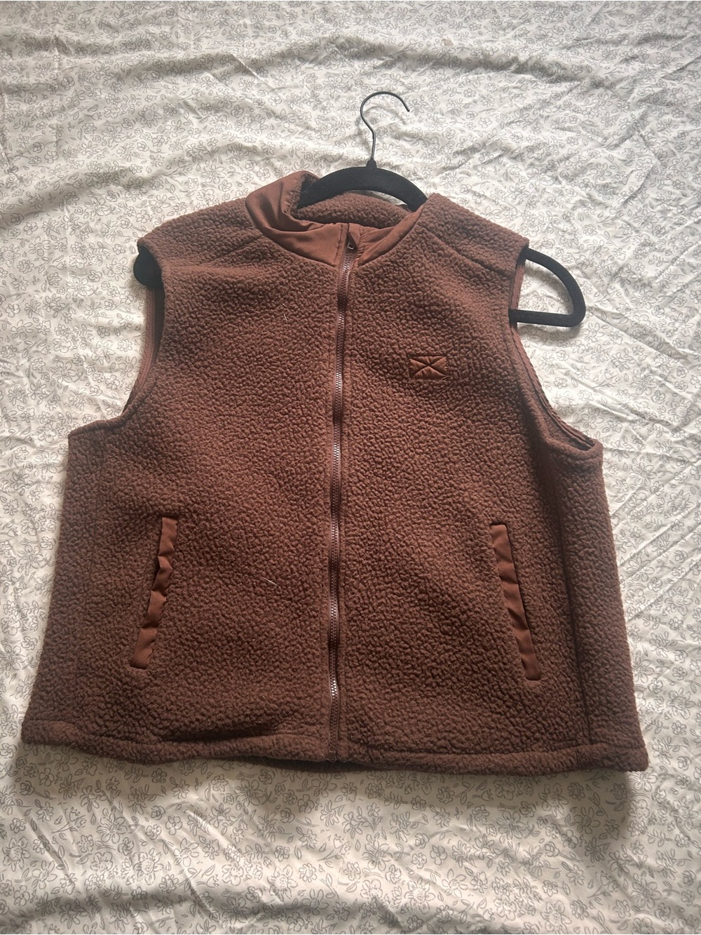 Brown Kids Sherpa Fleece Vest - Cozy Zip Front